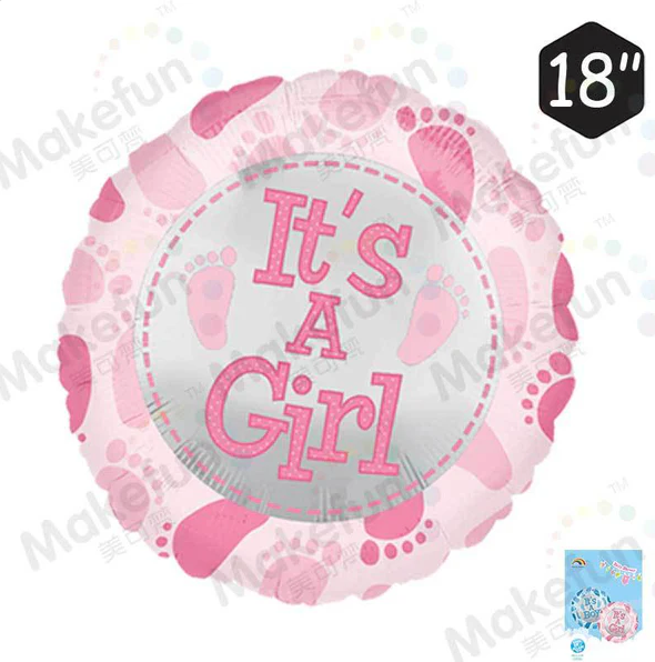 It's A GIrl - Folieballong, Rosa