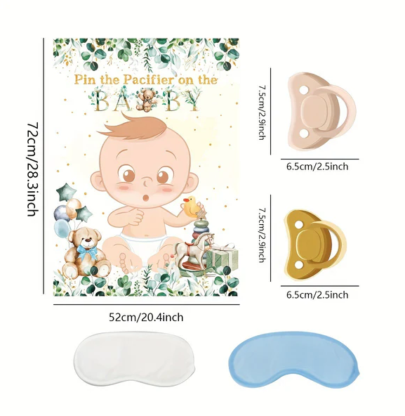 Sett smukken på babyen - partylek for babyshower