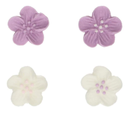 Sukkerdekor Lilla blomster