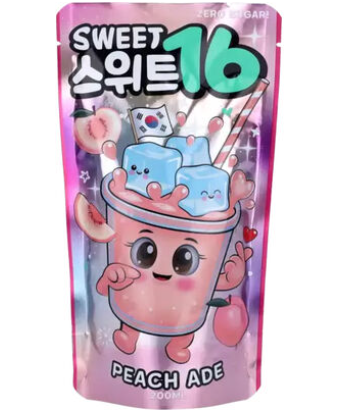 Sweet16 fersken Korean pouch