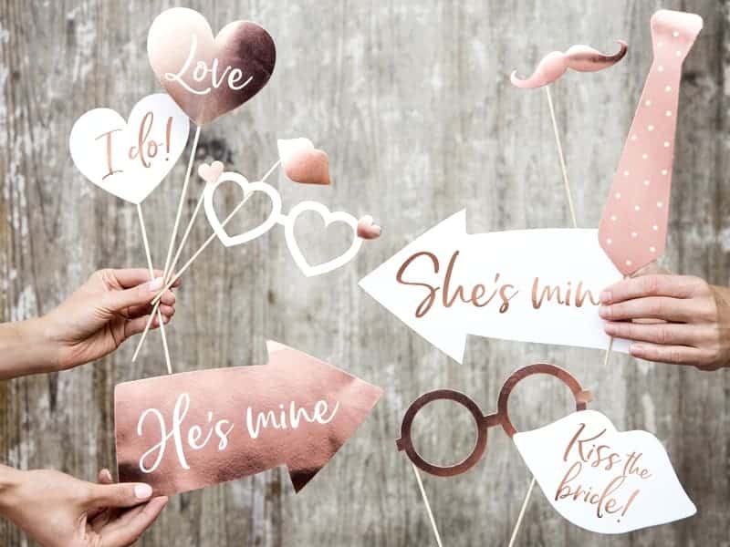 Foto Props - Bryllup