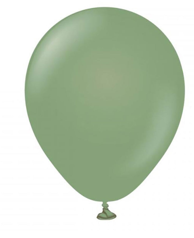 Latex ballong eukalyptus grønn 10 stk