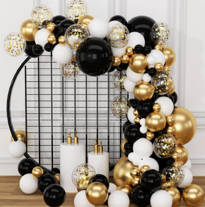 Ballongbue - Svart, hvit, gull