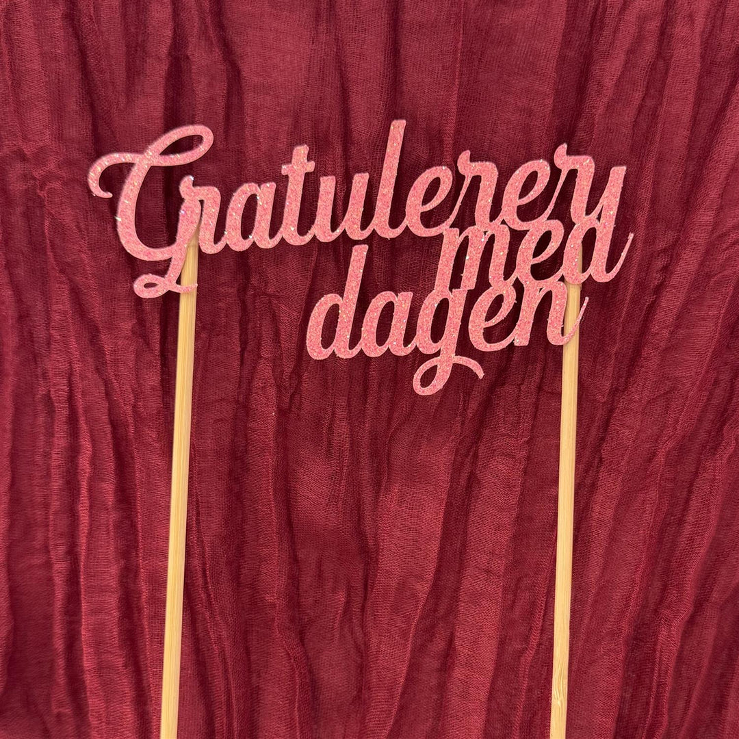 Gratulerer med dagen kakeskilt
