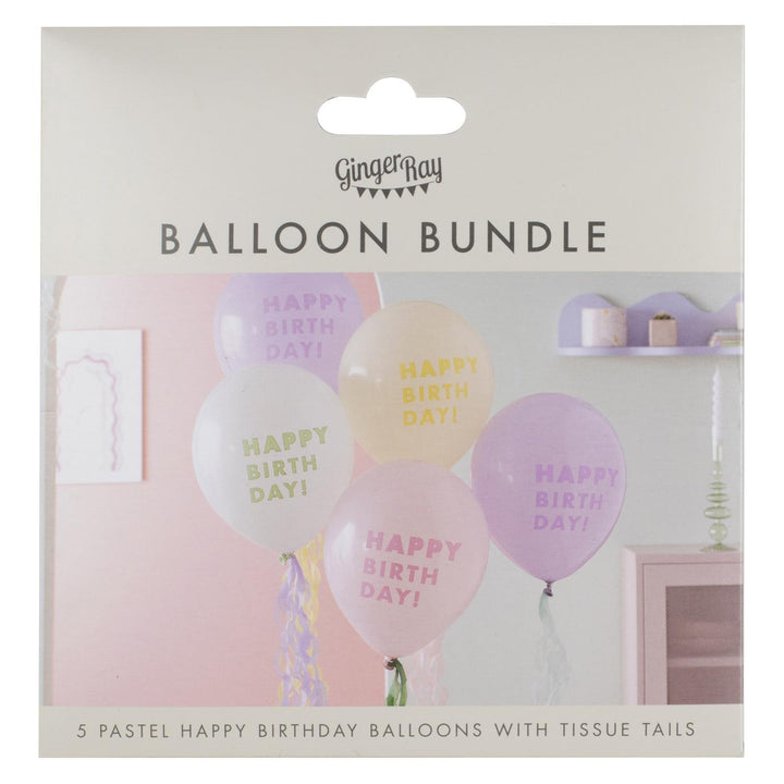 Ballonger - Happy Birthday Med Vevshaler