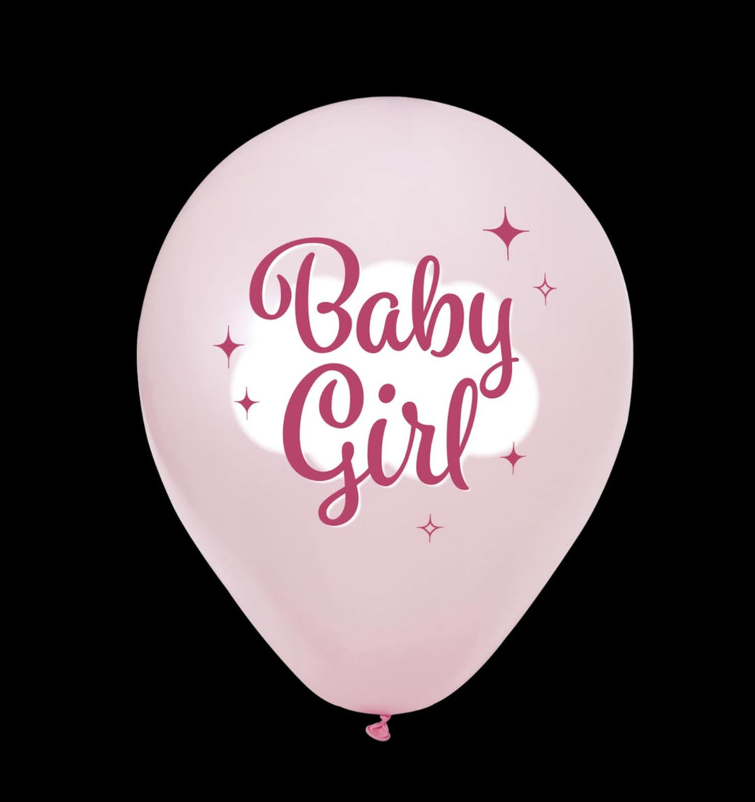 Baby Girl -Rosa ballonger