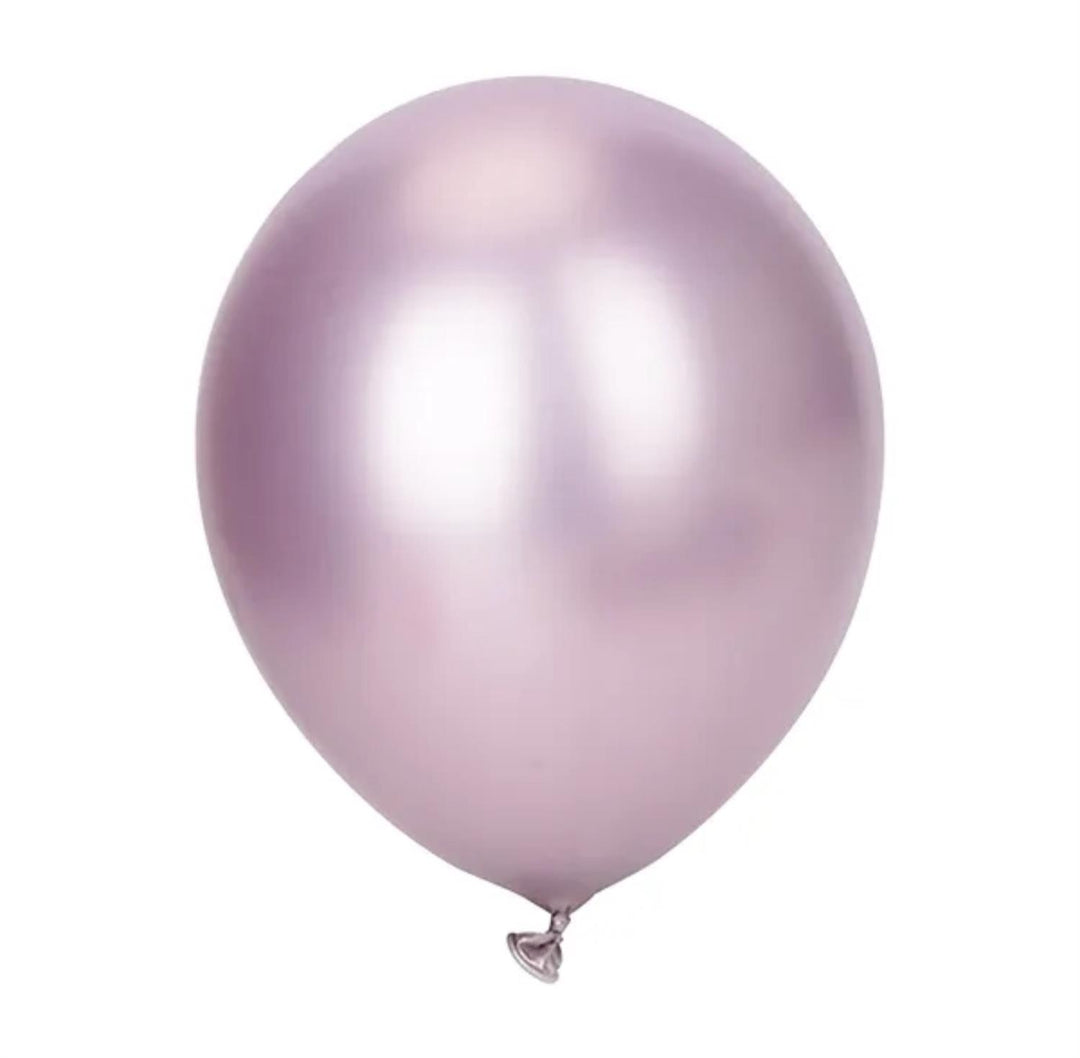 Latexballonger 10 stk - Metallisk rosa