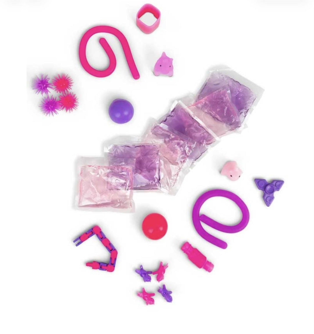 Enhjørning sensorisk squish slime sett