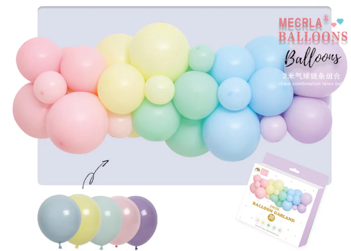 Mini Ballongbue - Flerfarget