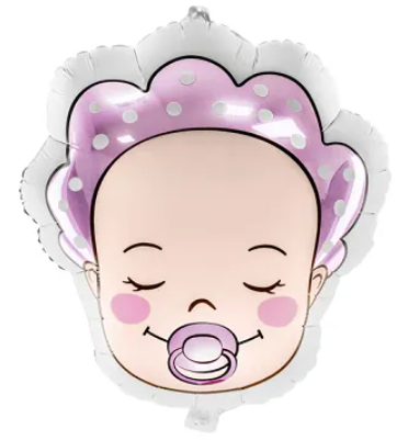 Folieballong Baby - Rosa