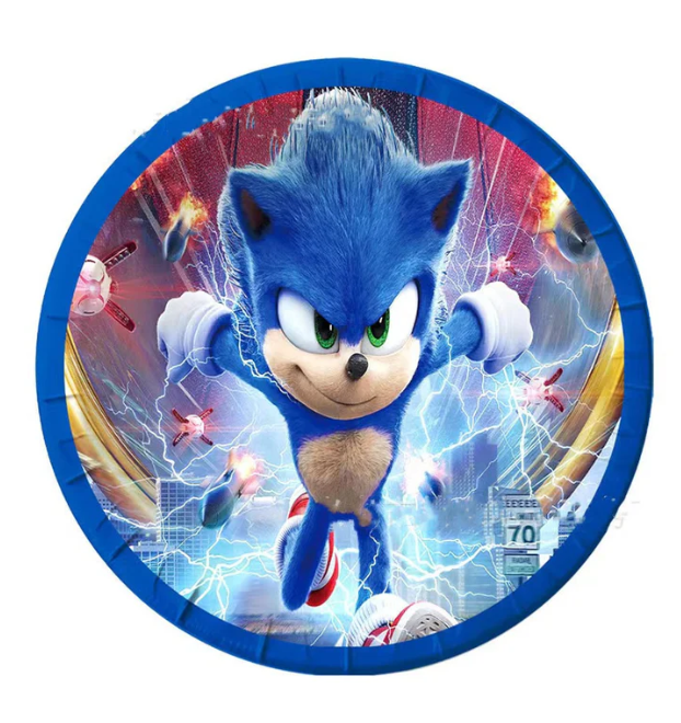 Sonic Papptalerken 10stk