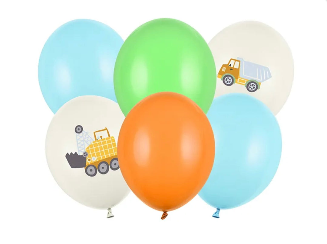 Ballonger 30 cm, Byggekjøretøyer, Pastell Light Cream