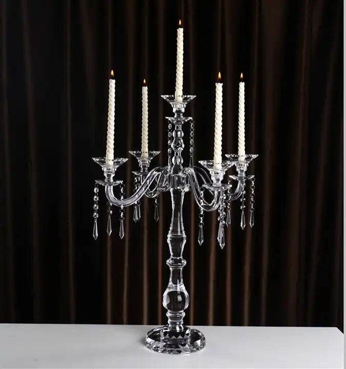 Leie Candelabra, Crystal