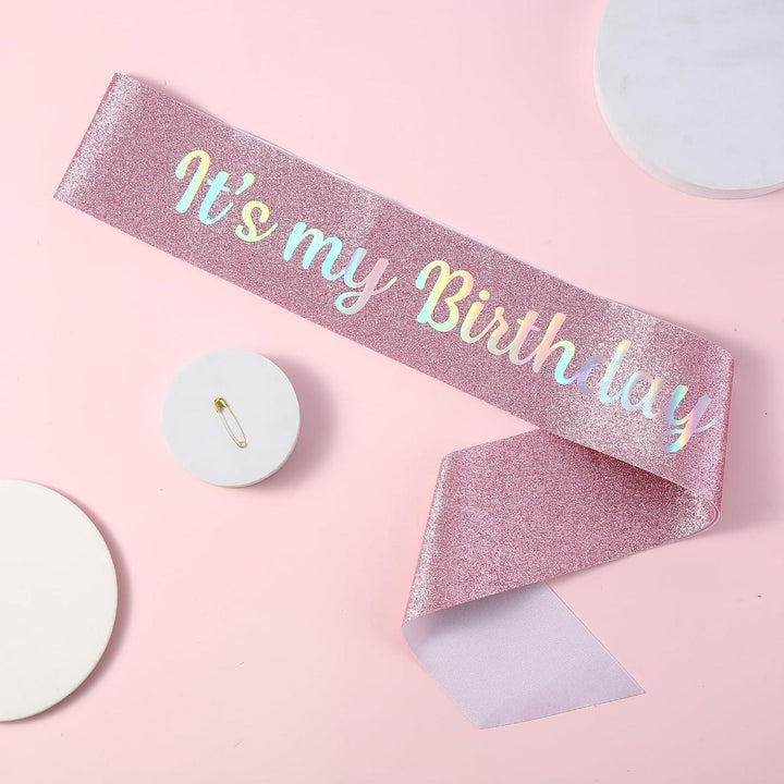 Bursdags sash - Rosegull