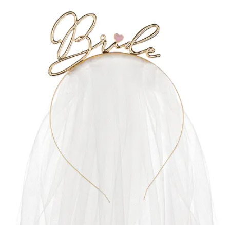Bride tiara med slør