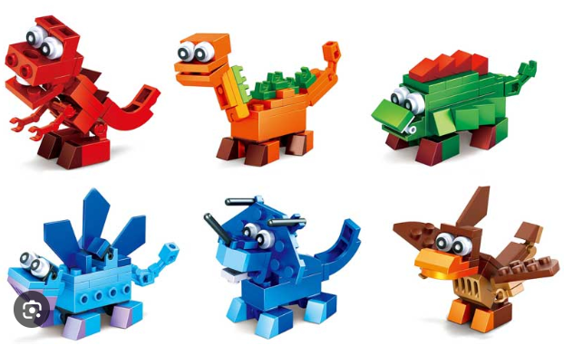 Mini dinosaur byggesett