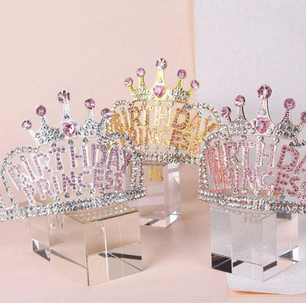 Diamant Tiara - Sølv
