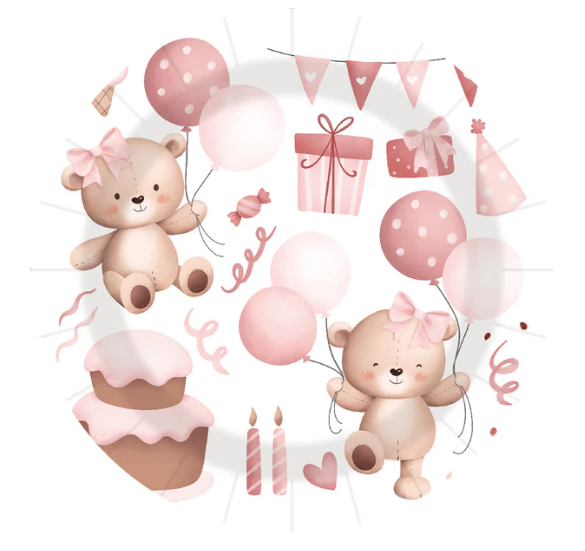 Papptallerken  - Babyshower 10stk