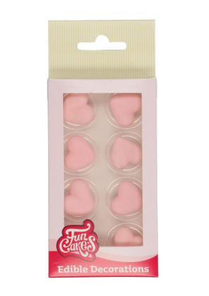 Sukkerdekor Hjerte rosa