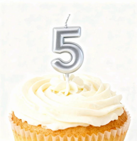 Kake Lys Nummer 5 Sølv