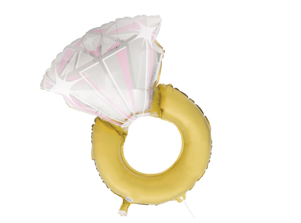 Folieballong - Diamantring