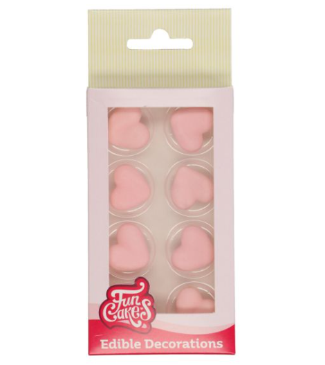 Sukkerdekor Hjerte rosa
