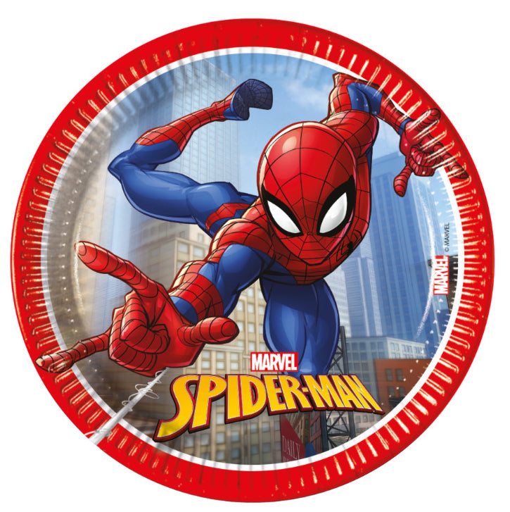 Spiderman papptallerkener