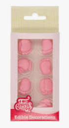 Sukkerdekor Baby fot rosa