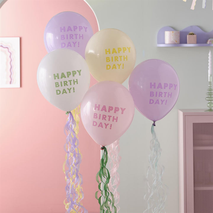 Ballonger - Happy Birthday Med Vevshaler