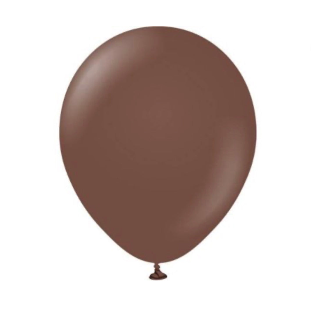 Mini Latex ballonger - Mørkebrun