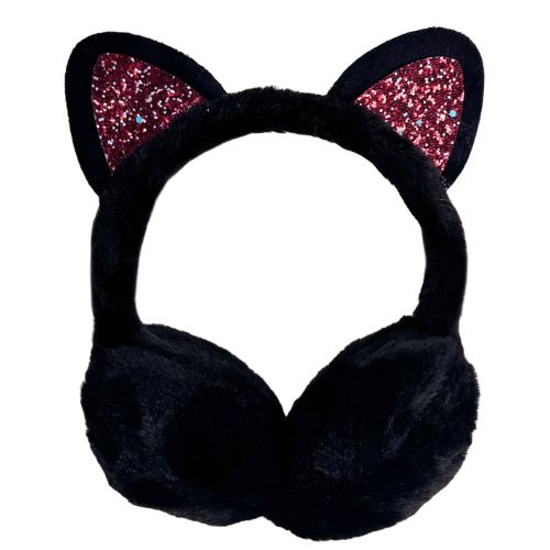 Twilight Kitty Plysj Øreklokke - Sort