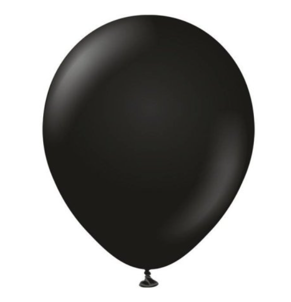 Store latexballonger - Svart