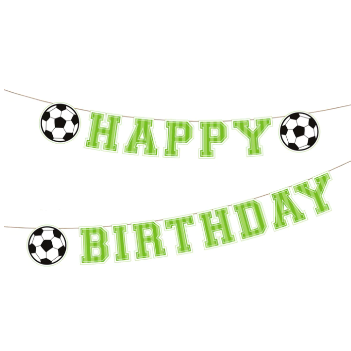 Banner - Happy Birthday Fotball