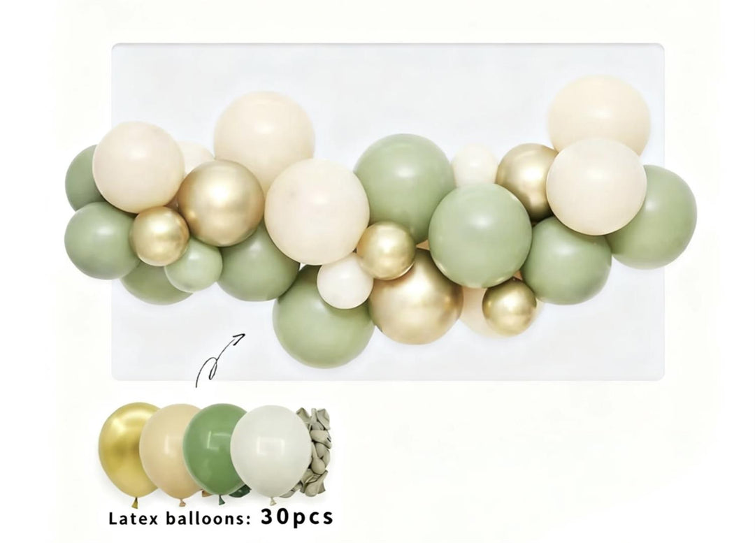 Mini Ballongbue - Eukalyptus, gull og sand