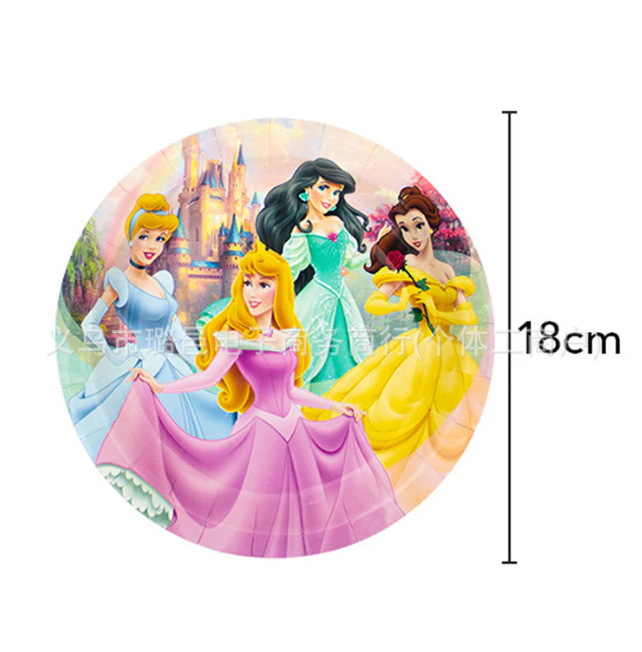Disney Prinsesse tallerken 18 cm  10 stk