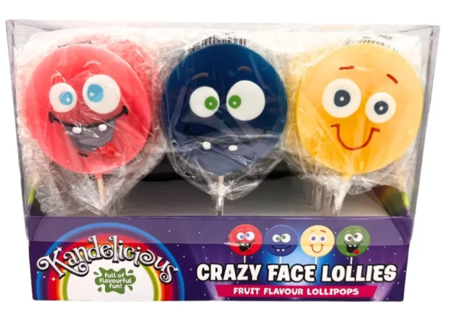 KANDELICIOUS CRAZY FACE LOLLIPOP