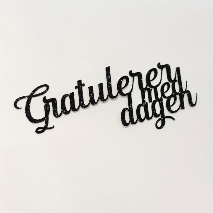 Gratulerer med dagen kakeskilt