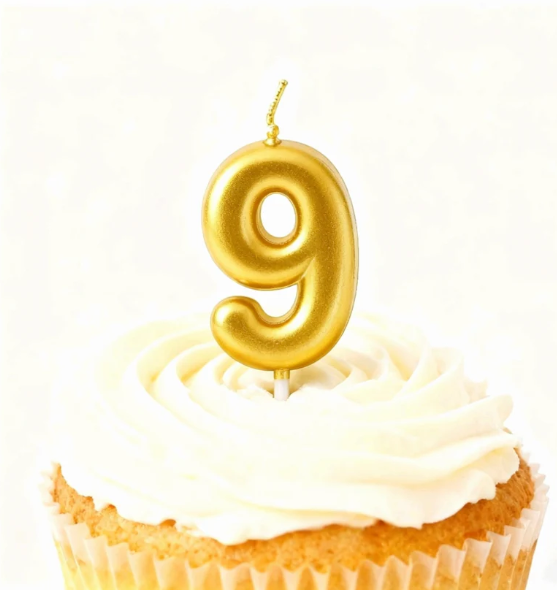 Kake lys - 9 gul