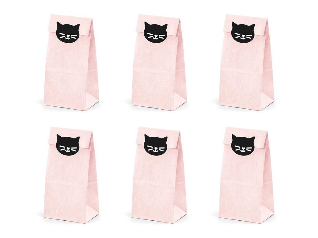 Godteriposer - Rosa Med Svarte Katter