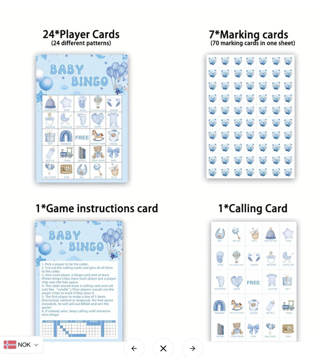 Baby Bingo blå