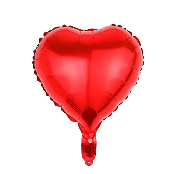 Folieballong - Rødt Hjerte