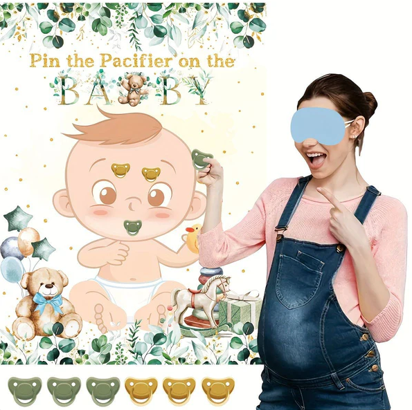 Sett smukken på babyen - partylek for babyshower