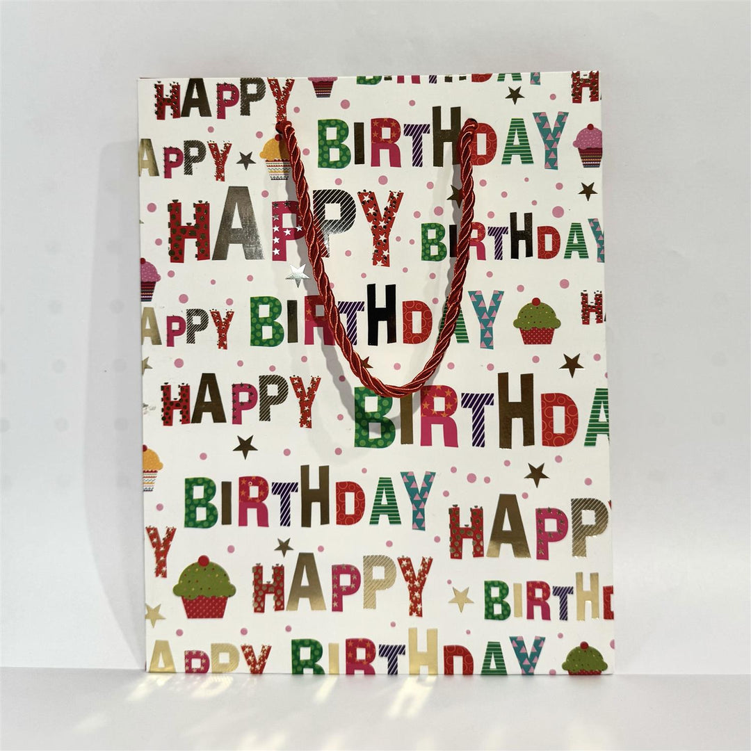 Gavepose 23x18x10 cm - Happy Birthday