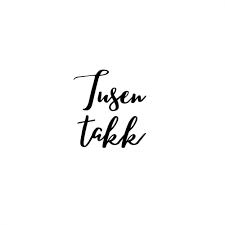 Stempelhode Tusen takk