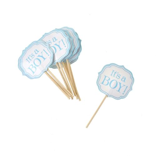 Kakepynt - Babyshower Blå