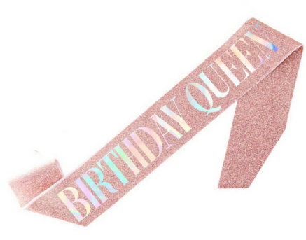 sash Birthday Queen rosa