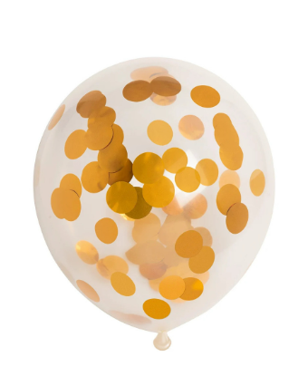 Konfetti ballong blank gull