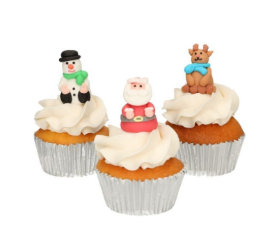 Sukkerdekor Julefigurer