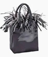 Ballongvekt - mini gavepose svart