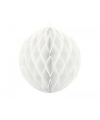 Honeycomb Ball, Hvit, 30cm